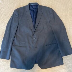 Men's Dark Navy Single-Breasted Blazer - Classic Tailored Look